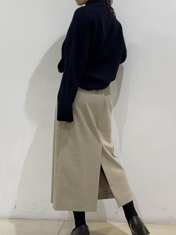 watanabeさんの「UNTITLED｜【洗える】スポンディッシュ ボトルネックニット」を使ったコーディネート