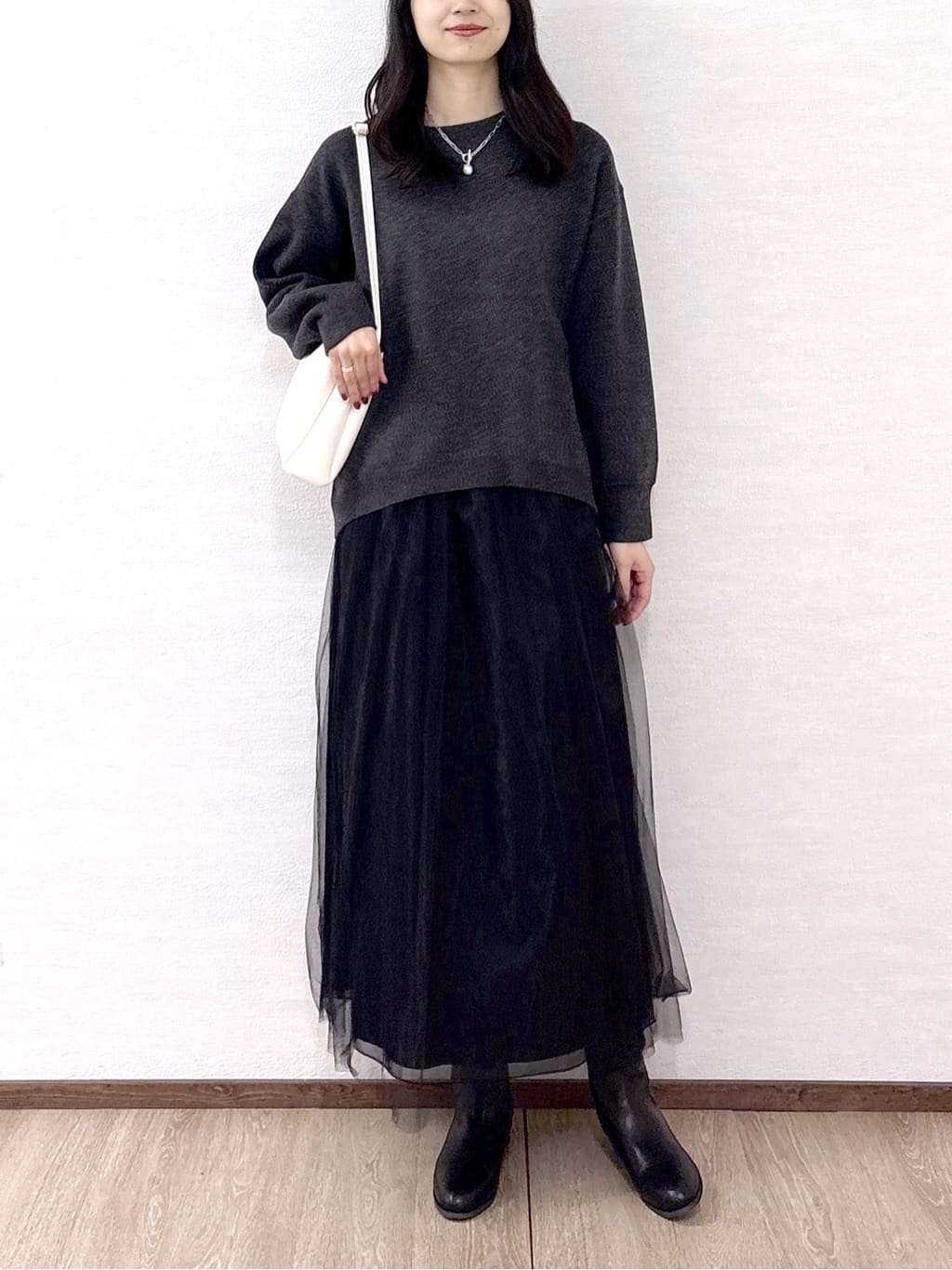 sachikoさんの「OPAQUE.CLIP｜カシミヤブレンドウールチェスターコート」を使ったコーディネート