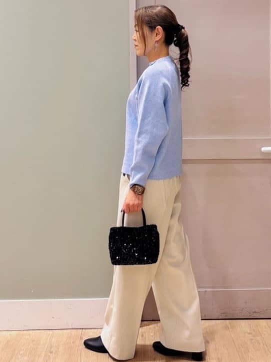 Komi☆さんの「grove｜スクエアスパン2WAYミニトート」を使ったコーディネート