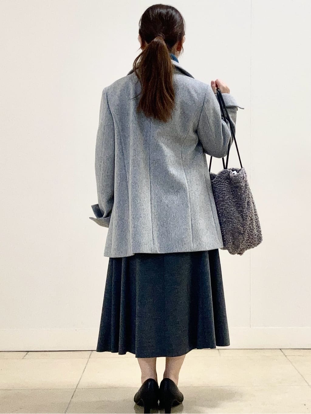 tomominさんの「Reflect｜【SS-4Lサイズ／衿が顔に当たらない◎】スタンドネックミドルコート」を使ったコーディネート