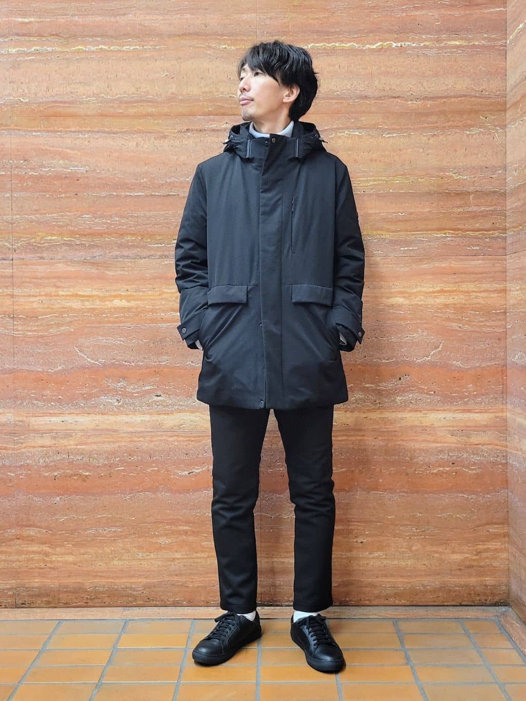 piroyaさんの「TAKEO KIKUCHI｜【None Of Stress】ストレッチ ダウンブルゾン」を使ったコーディネート