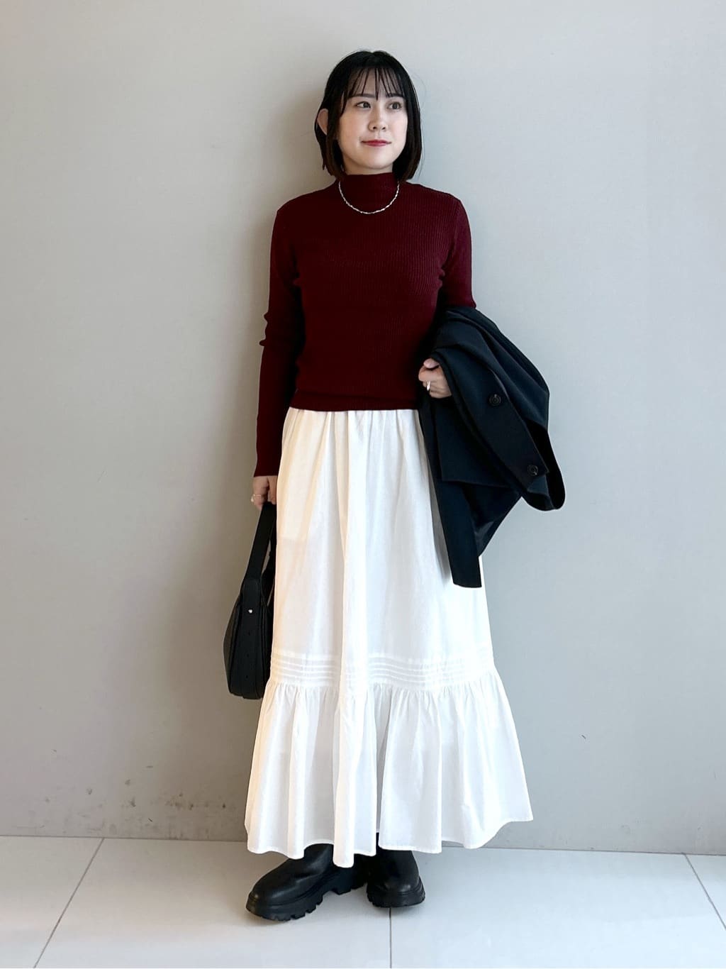 Hirokaさんの「Dessin｜【花粉ガード/撥水加工/洗える】クルーネックスプリングコート」を使ったコーディネート
