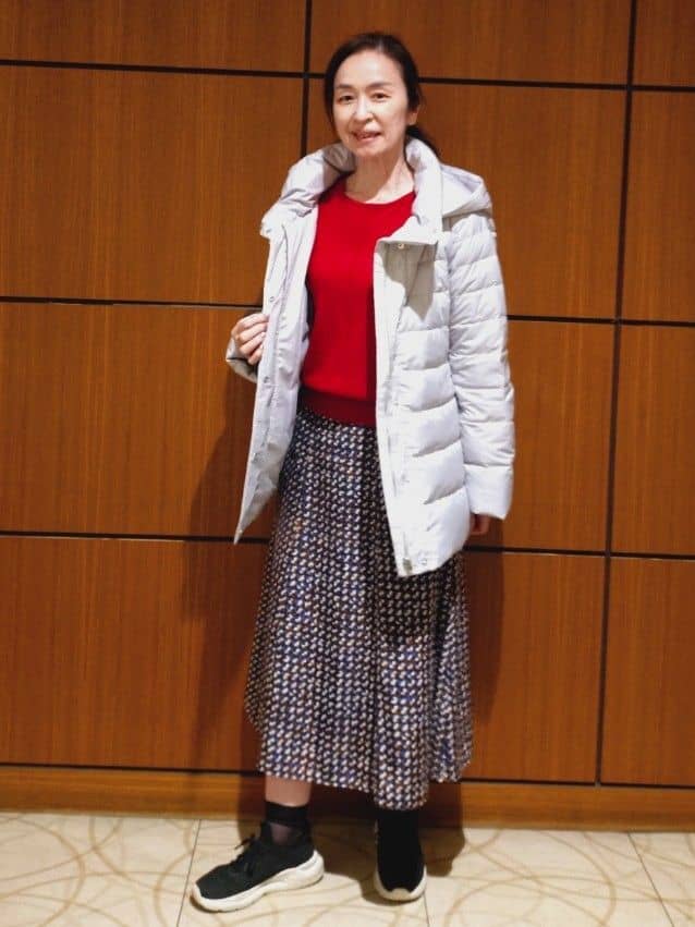 Kさんの「Reflect｜【SS-4Lサイズ】フーデッドミドルダウンコート」を使ったコーディネート