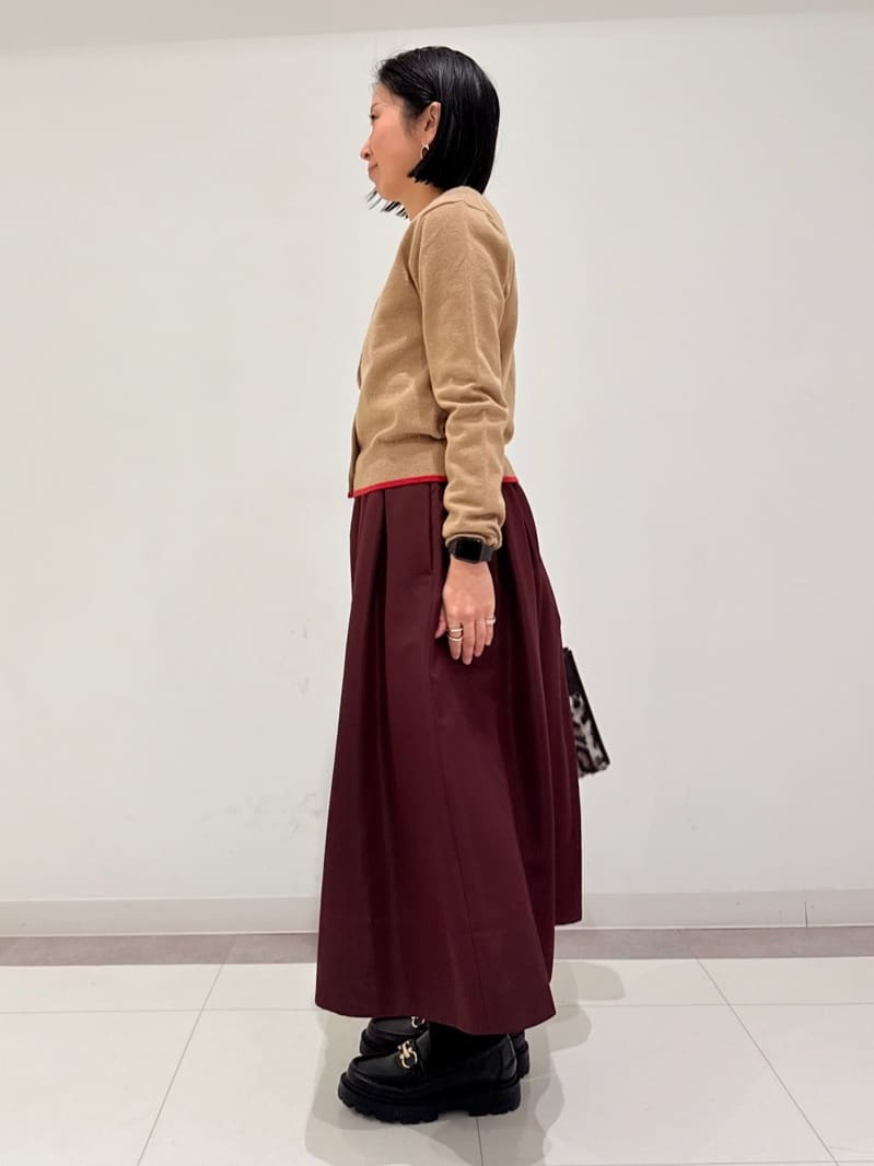MIYAKAWAさんの「DRESSTERIOR｜◆フェイクファーコンビリサイクルレザートートバッグ」を使ったコーディネート