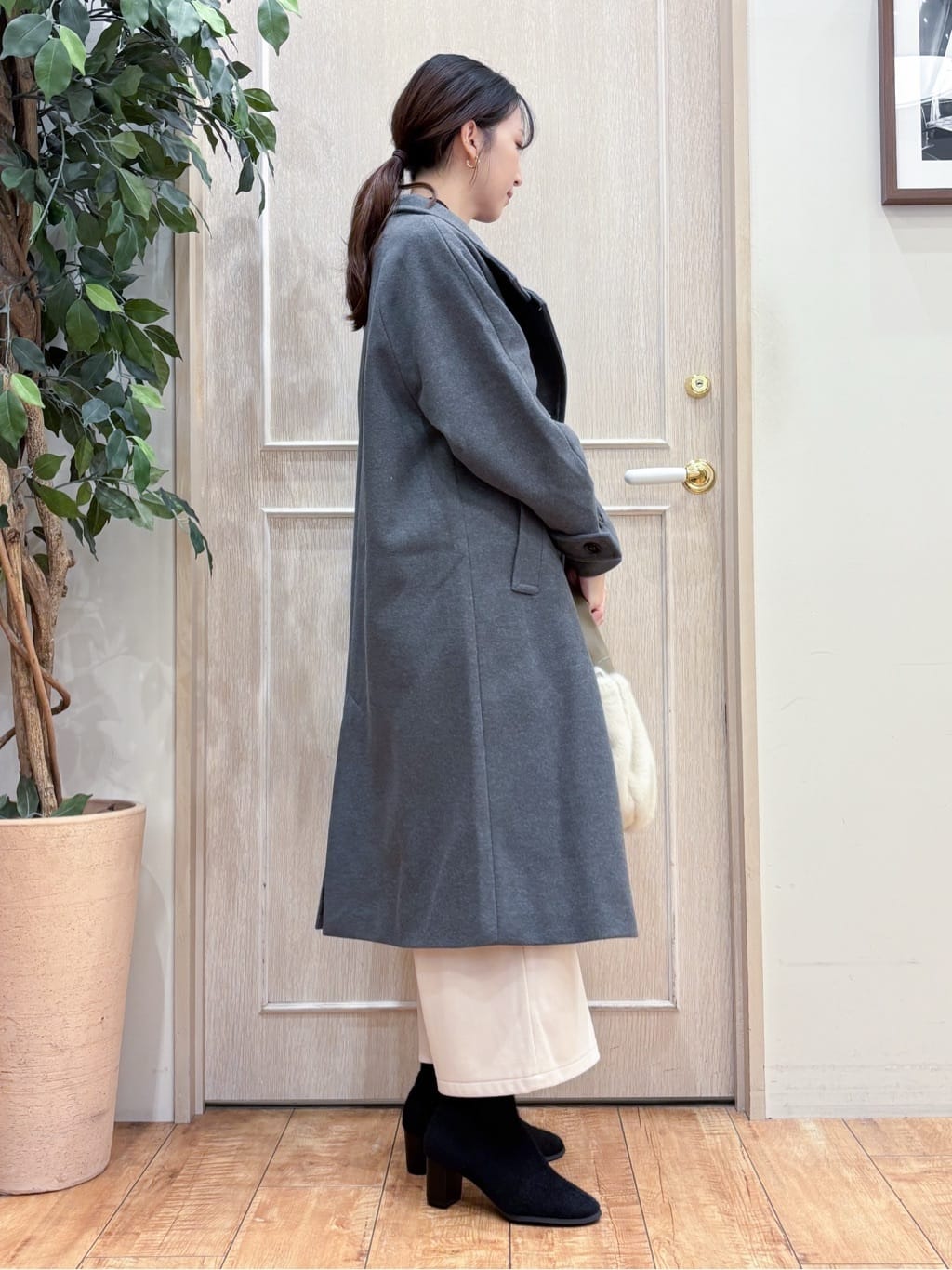 なみさんの「SHOO･LA･RUE｜起毛ニットブーツ」を使ったコーディネート