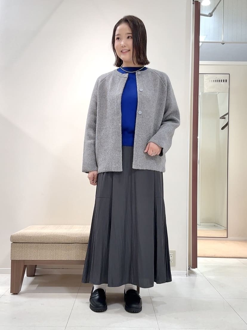 YUIさんの「UNTITLED｜【軽アウター/ミドル丈】ウールニットコーディガン」を使ったコーディネート