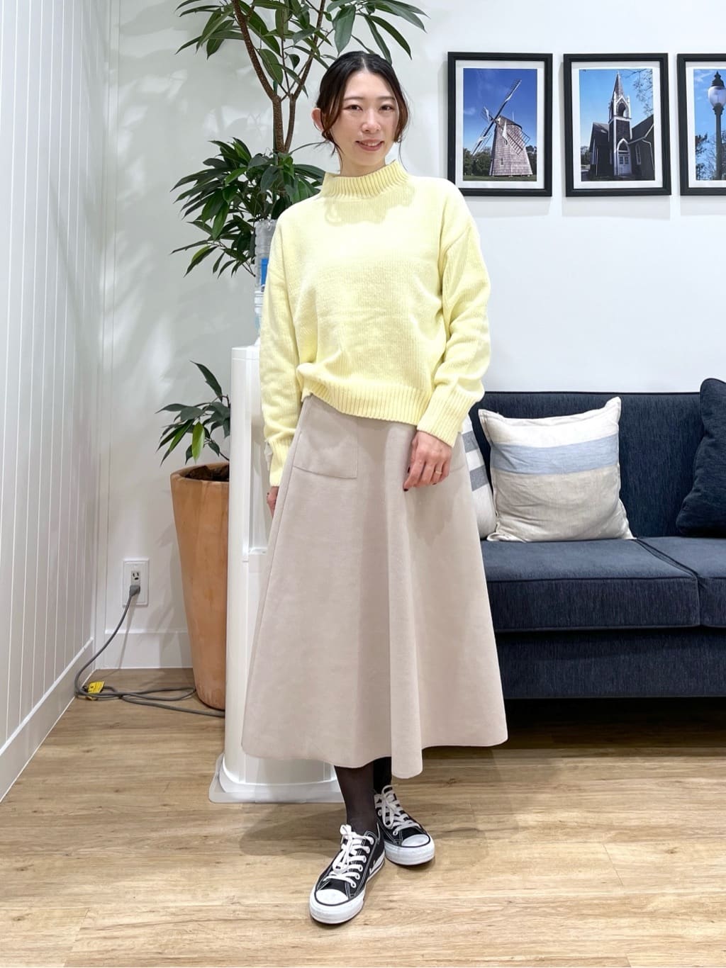 canaさんの「Dessin｜【撥水・2WAY】ミュラーダウンコートミドル丈」を使ったコーディネート