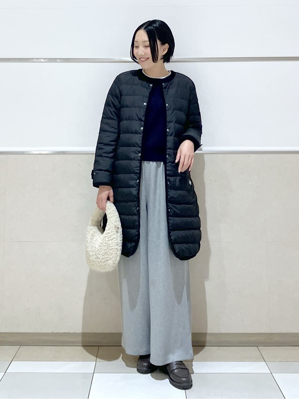 eriko さんの「Dessin｜【洗える】カシミヤブレンドスウェットライクニット」を使ったコーディネート