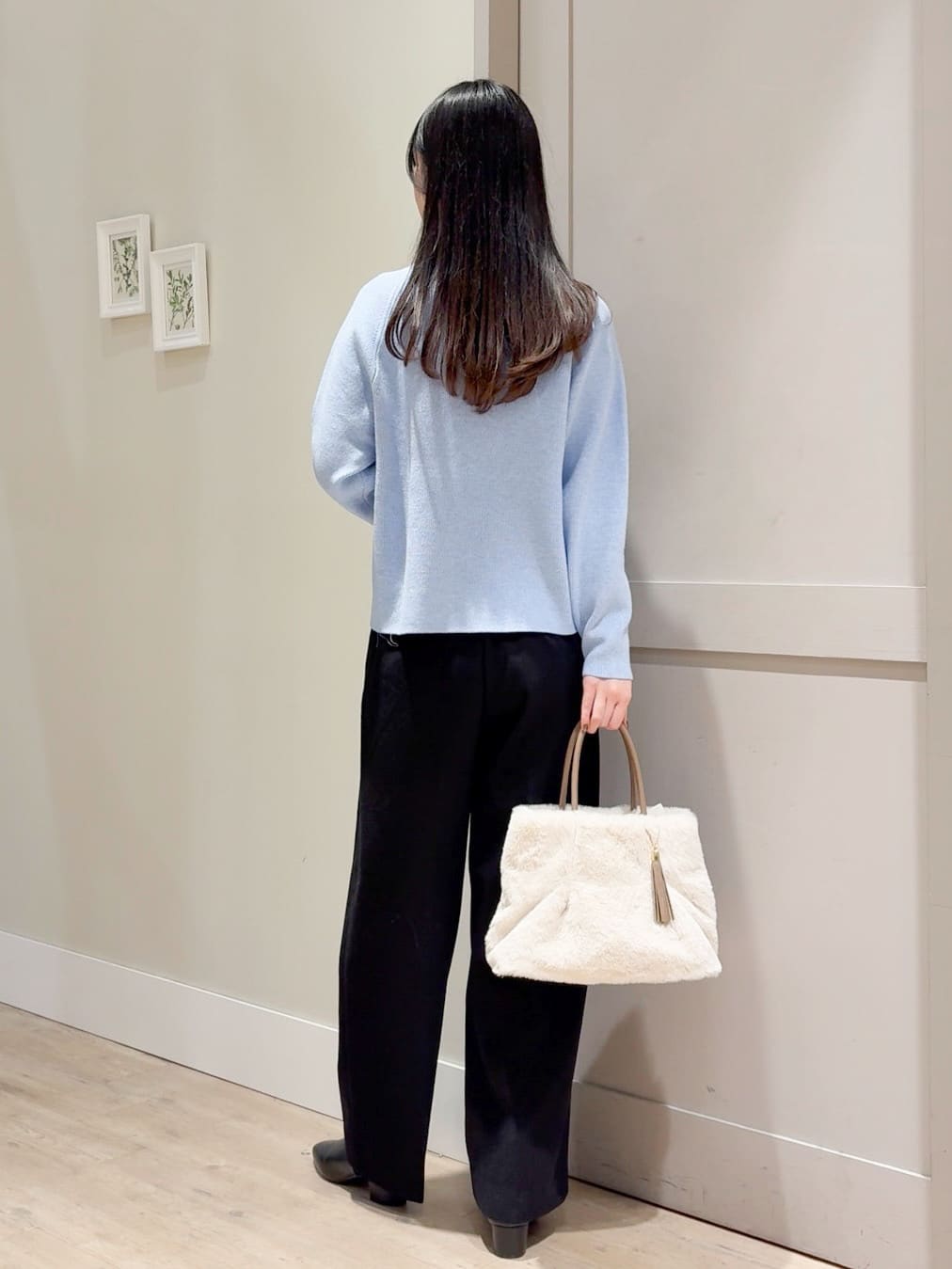 Mayuさんの「grove｜ラグランスリーブ肩釦ニット」を使ったコーディネート