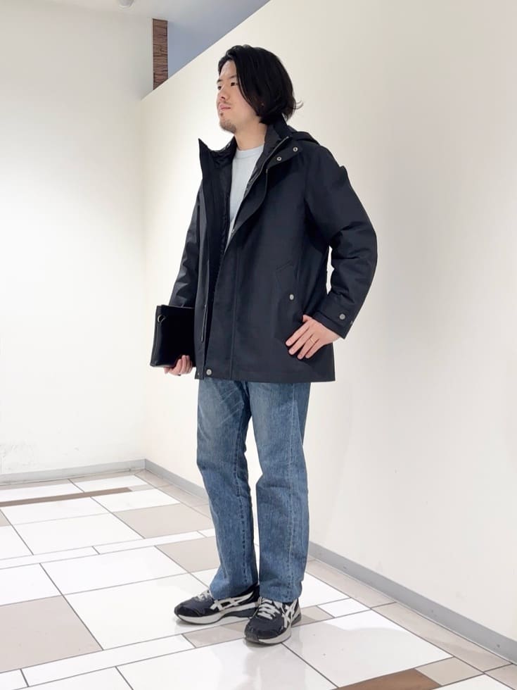 及川さんの「TAKEO KIKUCHI｜【3WAY】グレンチェック ダウンライナー ブルゾン」を使ったコーディネート