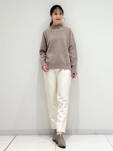kayoさんの「INDIVI｜【カシミヤ混】ミドルゲージ ハイネックニット」を使ったコーディネート