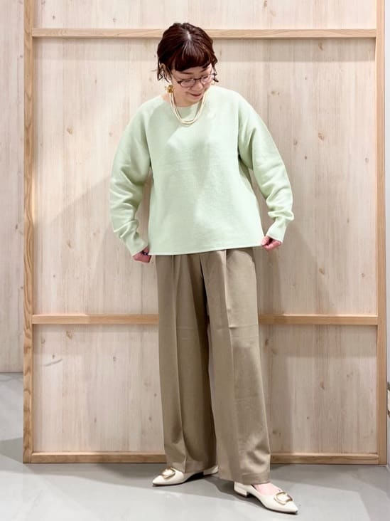 nakoさんの「THE SHOP TK｜【S-XLサイズ/選べる6色】どこから見ても美しい ガーターニット/洗濯機OK」を使ったコーディネート