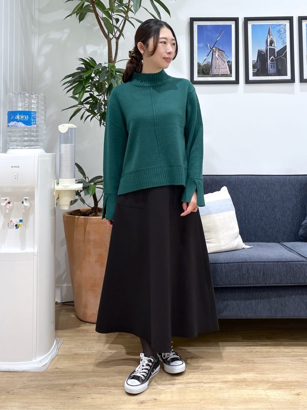 canaさんの「Dessin｜【撥水・2WAY】ミュラーダウンコートミドル丈」を使ったコーディネート