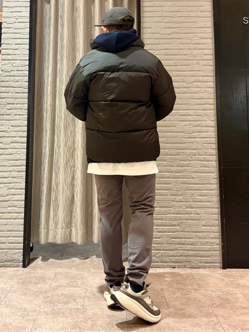 Pーyamaさんの「THE SHOP TK｜【撥水/洗濯機可】寒い季節でも快適 中綿スタンドブルゾン」を使ったコーディネート