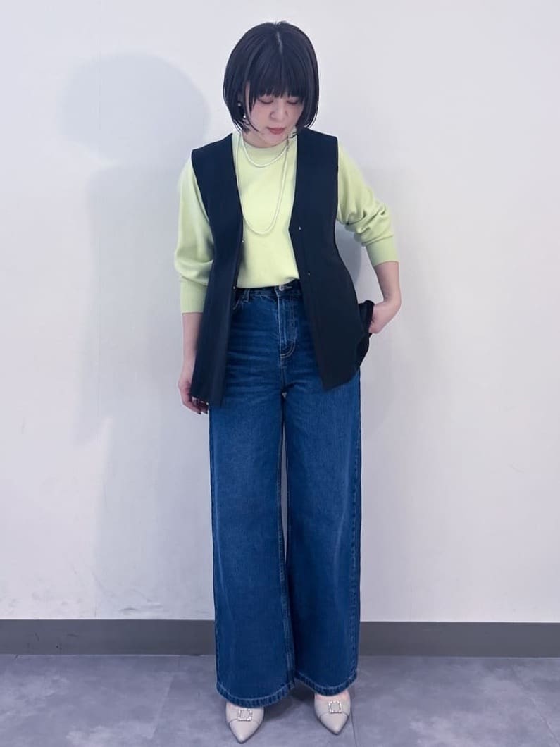 misaさんの「OPAQUE.CLIP｜ペプラムジレ／セットアップ対応可【洗濯機OK】」を使ったコーディネート