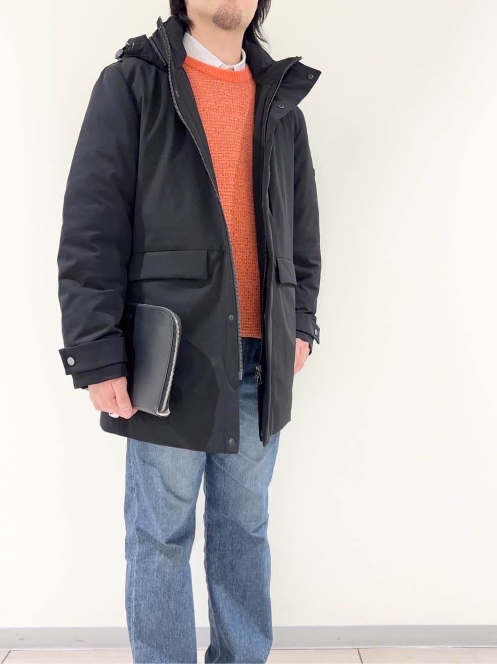 及川さんの「TAKEO KIKUCHI｜【None Of Stress】ストレッチ ダウンブルゾン」を使ったコーディネート