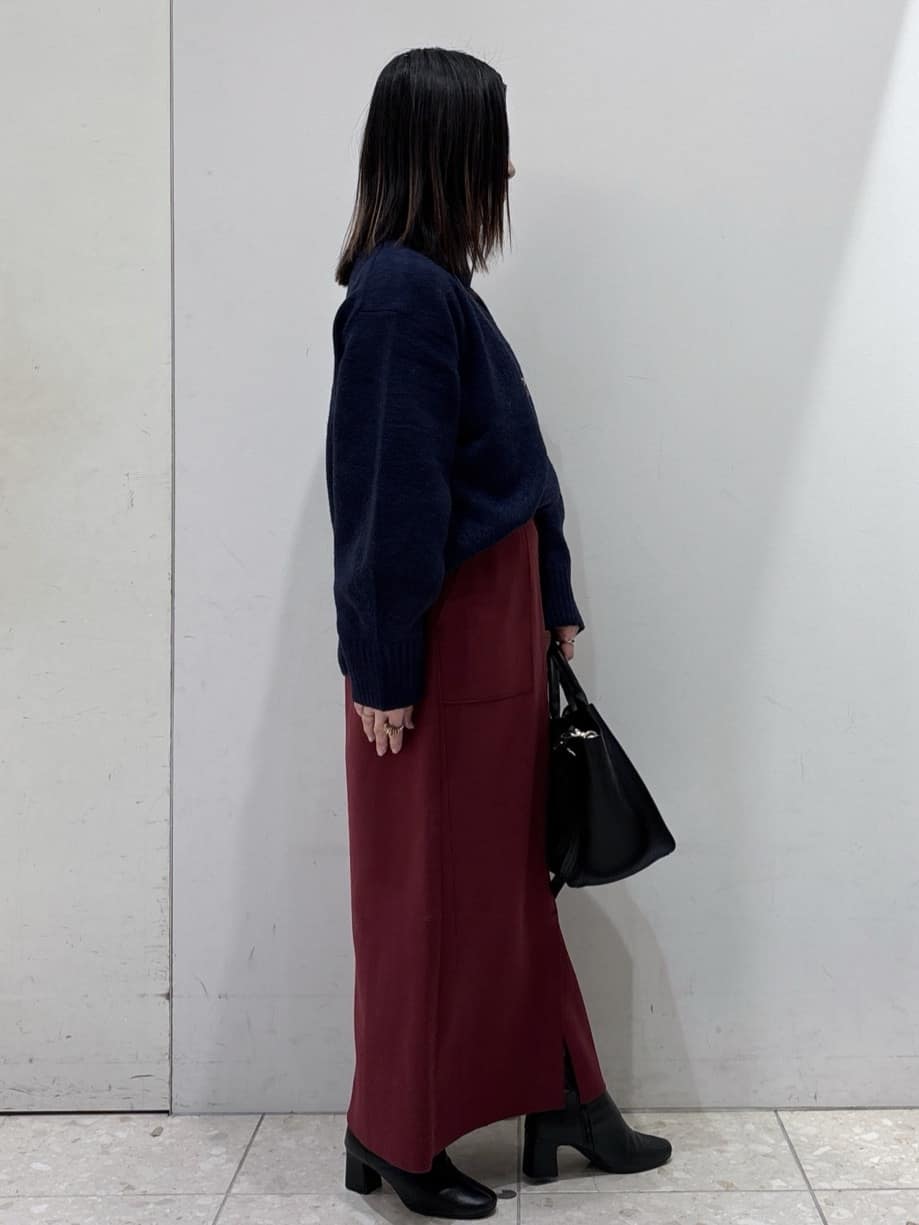 mameさんの「OPAQUE.CLIP｜ふわふわハイネックニット【洗濯機OK】」を使ったコーディネート