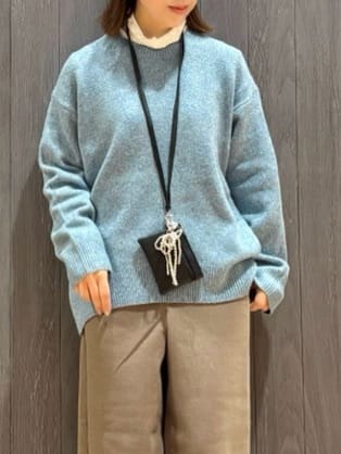 meiさんの「SHOO･LA･RUE｜【洗濯機可】美脚見え あったか圧縮ニット ガウチョパンツ」を使ったコーディネート