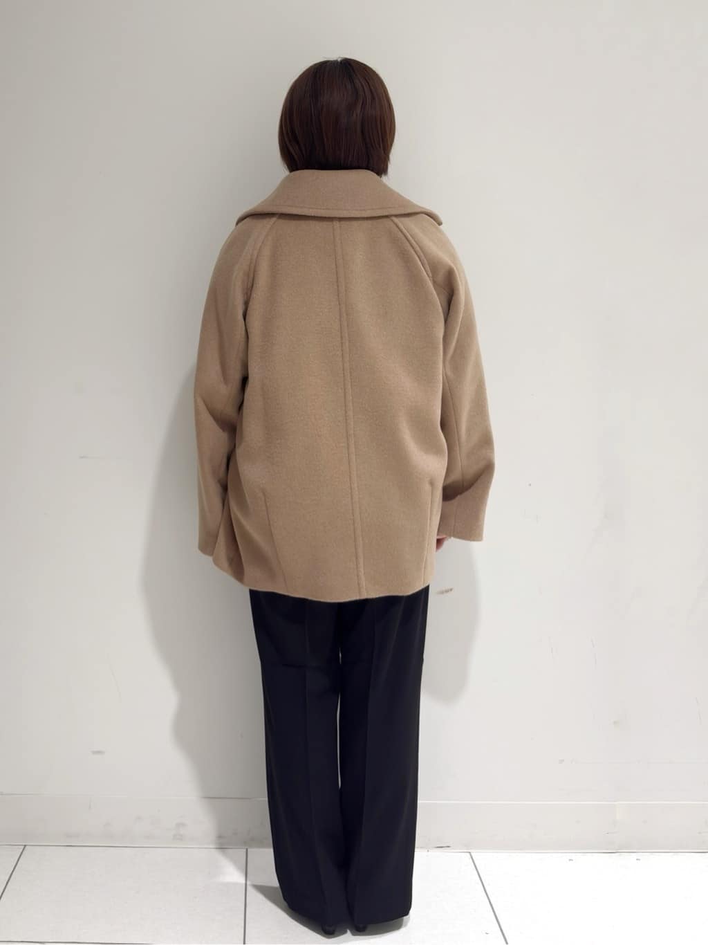 michiさんの「index｜カシミヤブレンドウールミドルピーコート」を使ったコーディネート