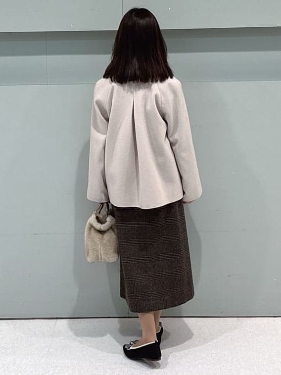 makiさんの「UNTITLED｜【着回しが効く／オンオフアウター】ウールショートコート」を使ったコーディネート
