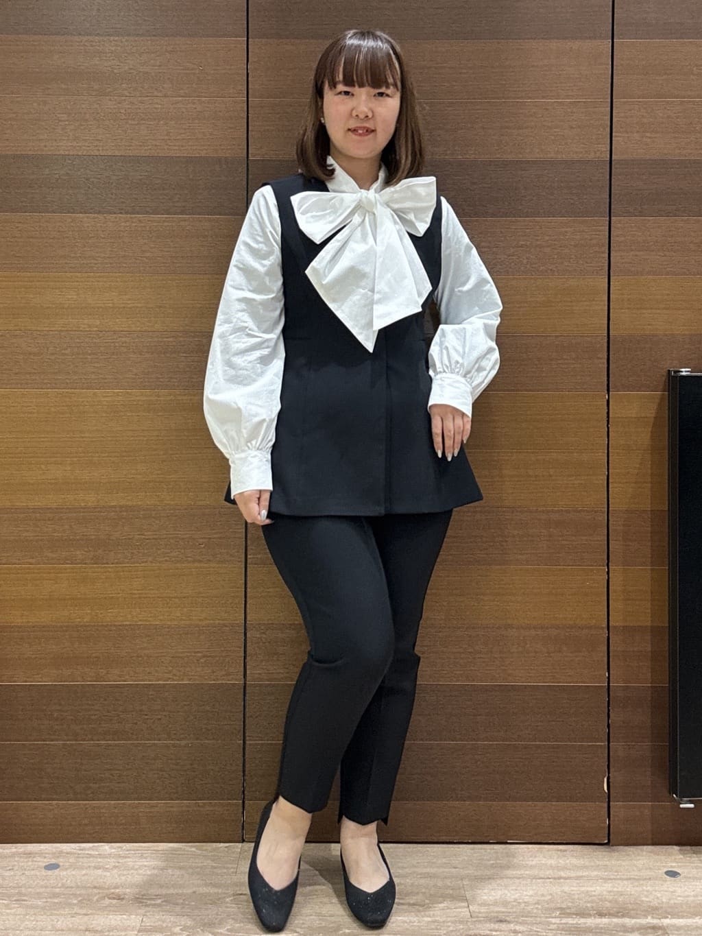 yumeさんの「OPAQUE.CLIP｜フォルムスリーブミドルコート【洗濯機OK】」を使ったコーディネート