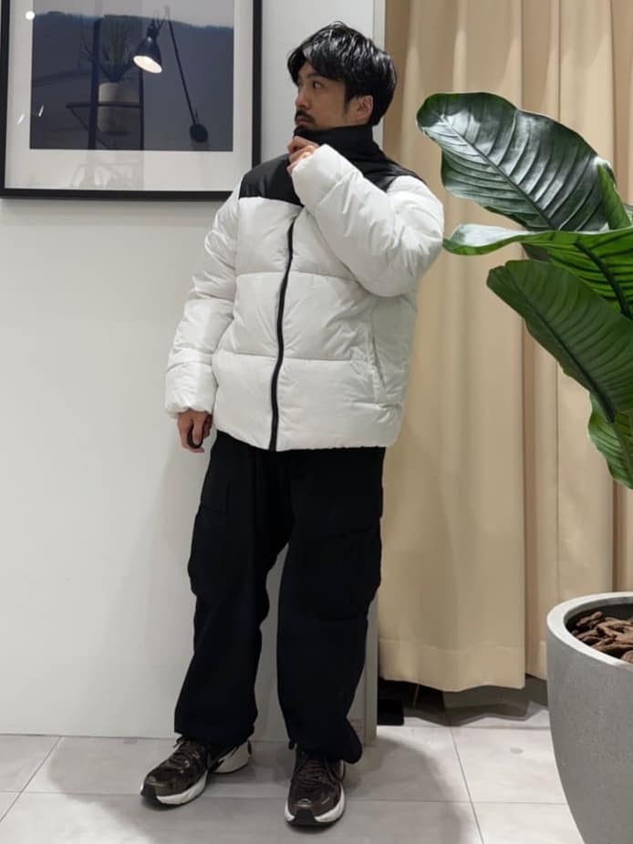 はさんの「THE SHOP TK｜【撥水/洗濯機可】寒い季節でも快適 中綿スタンドブルゾン」を使ったコーディネート