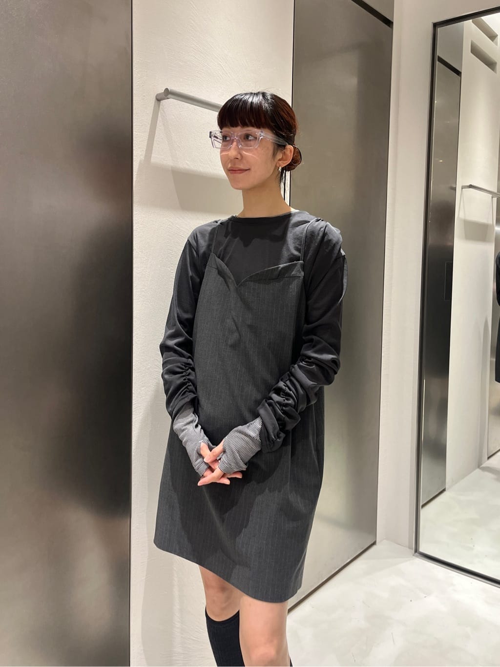 Rielさんの「CODE A｜tailored mood mini dress」を使ったコーディネート