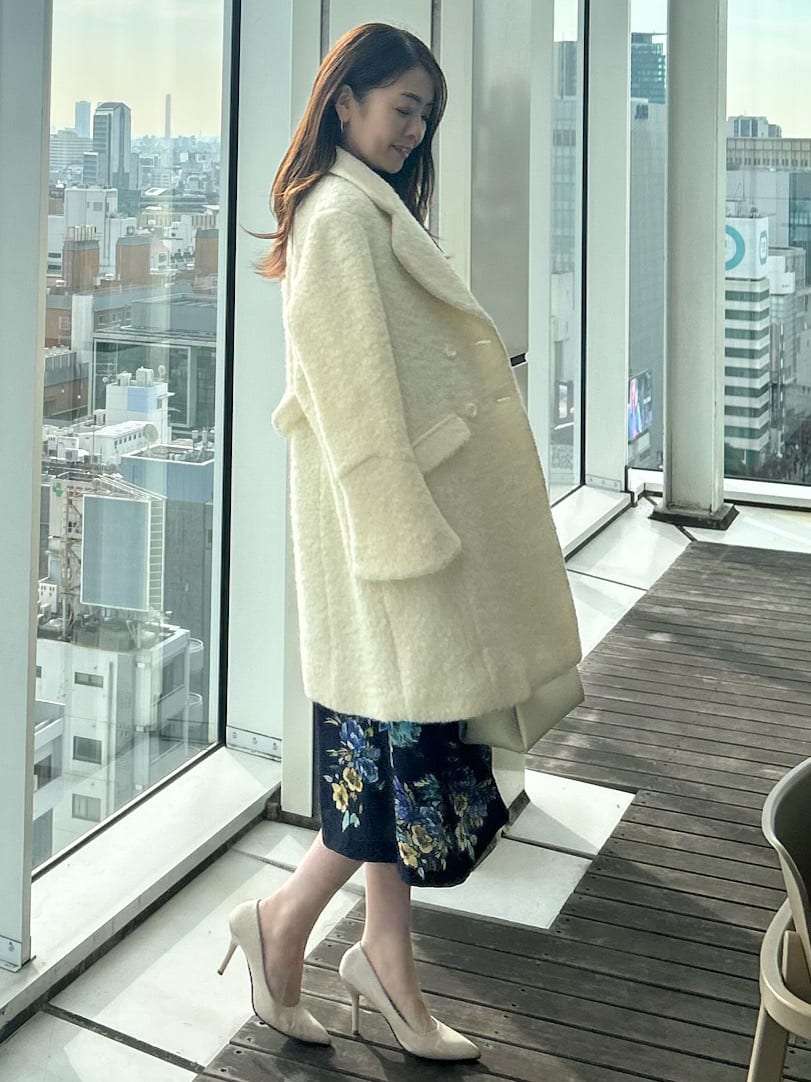 hayaseさんの「SunaUna｜【手洗い可】花柄パネルワンピース」を使ったコーディネート