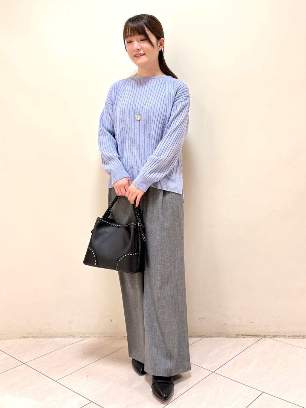 mikiさんの「Reflect｜【ゆったり着られる◎】ワイドリブニットプルオーバー」を使ったコーディネート