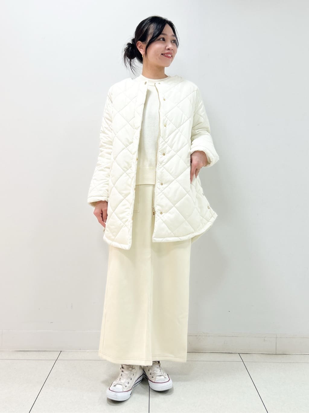 Kaiさんの「Dessin｜【2WAY/洗える】中綿キルトコート」を使ったコーディネート