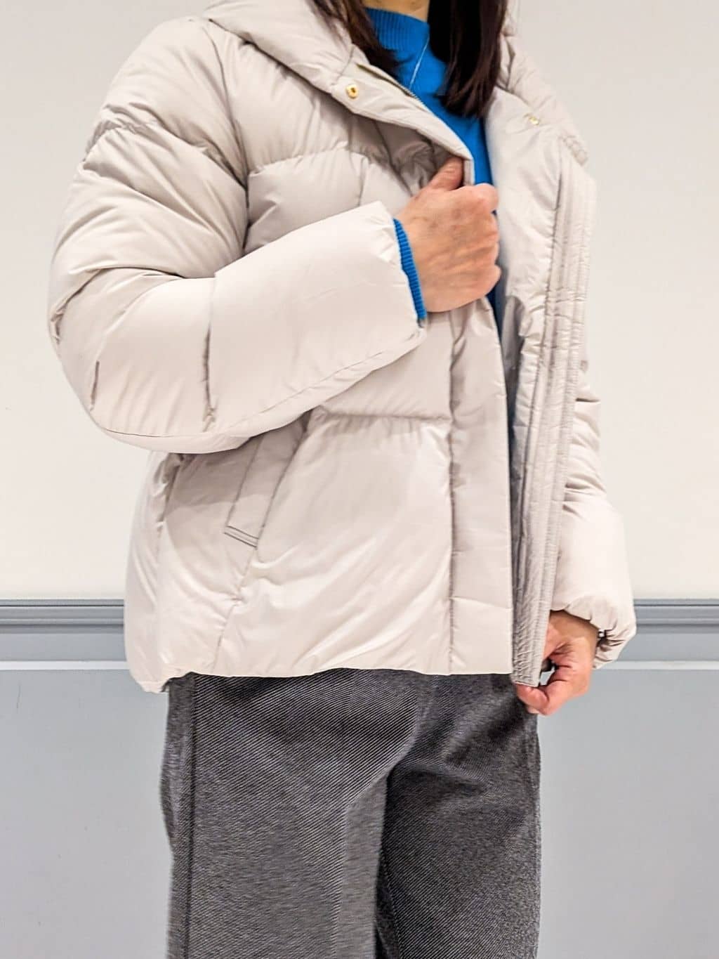 なっちゃんさんの「grove｜【名品アウター／800FP・多機能】つつまれダウンショート」を使ったコーディネート