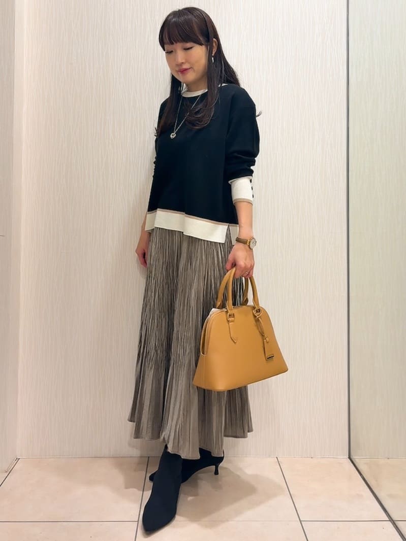 SAHOさんの「UNTITLED｜【アンサンブル可/洗える】ウールミラノリブニット」を使ったコーディネート