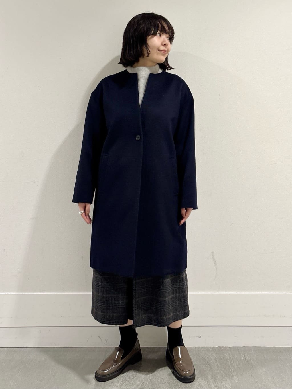 モエカさんの「UNTITLED｜【大人な品格/ふわふわニット】フォックスカシミヤ コクーンニット」を使ったコーディネート