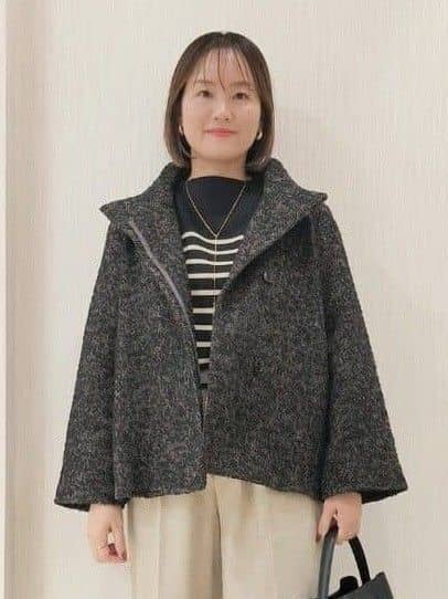 naokoさんの「UNTITLED｜【エレガント／ミディアウター】ミックスヘリンボンコート」を使ったコーディネート