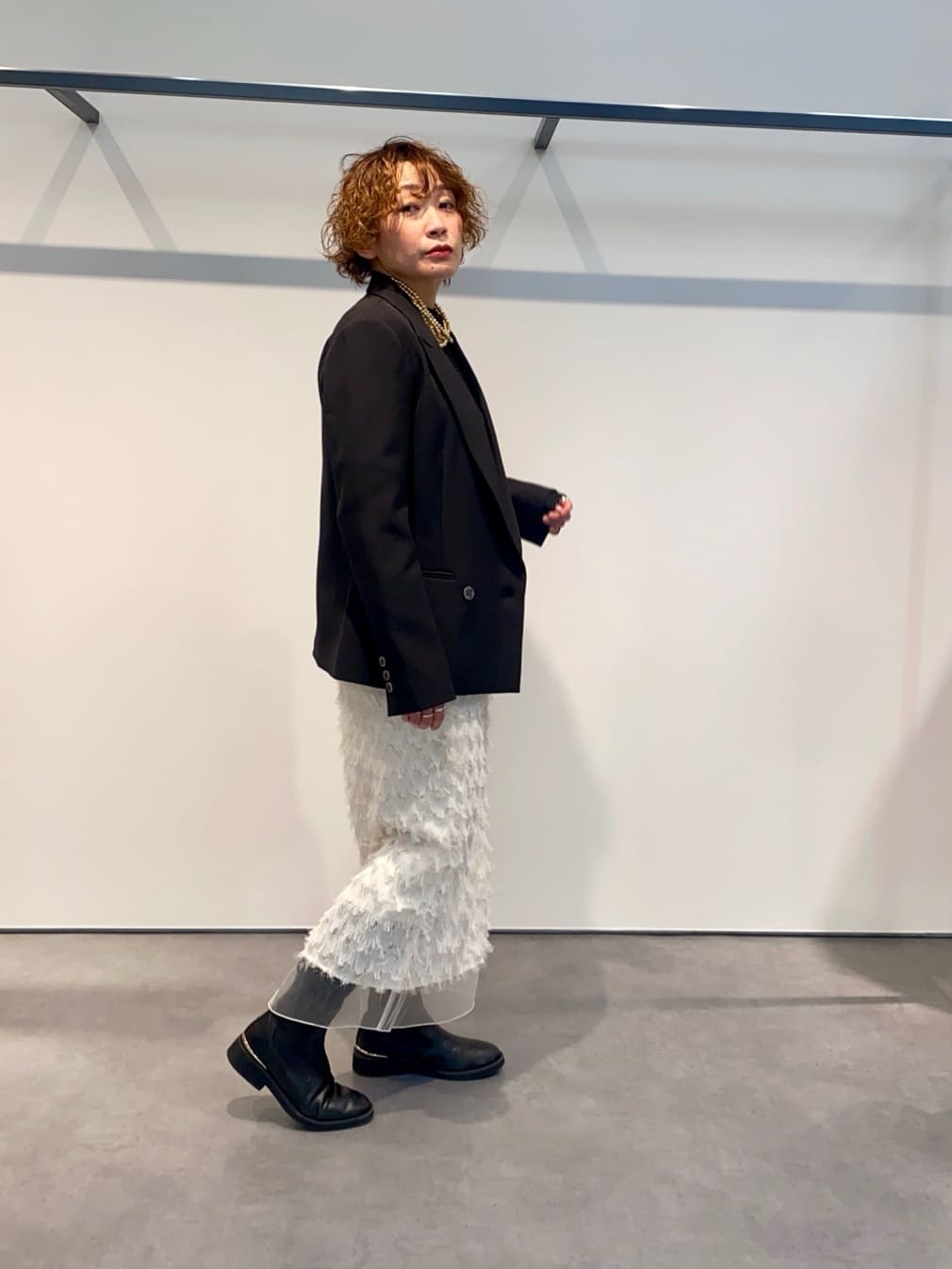 mari_831さんの「INDIVI｜リブプレーティングハイネックニット」を使ったコーディネート