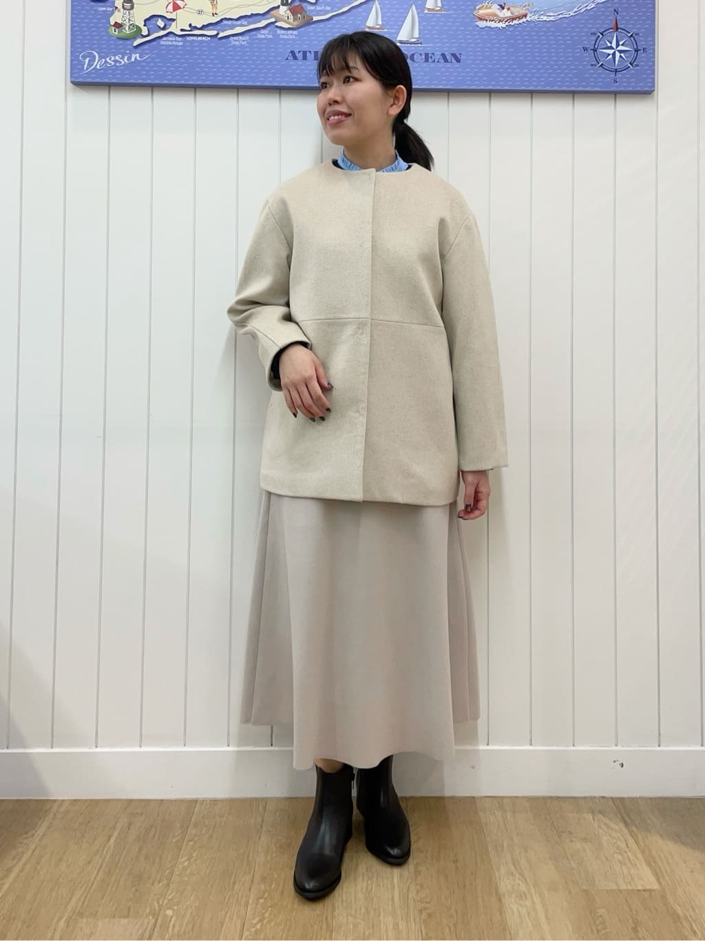 Mayaさんの「Dessin｜ウールカシミヤカーディガン」を使ったコーディネート