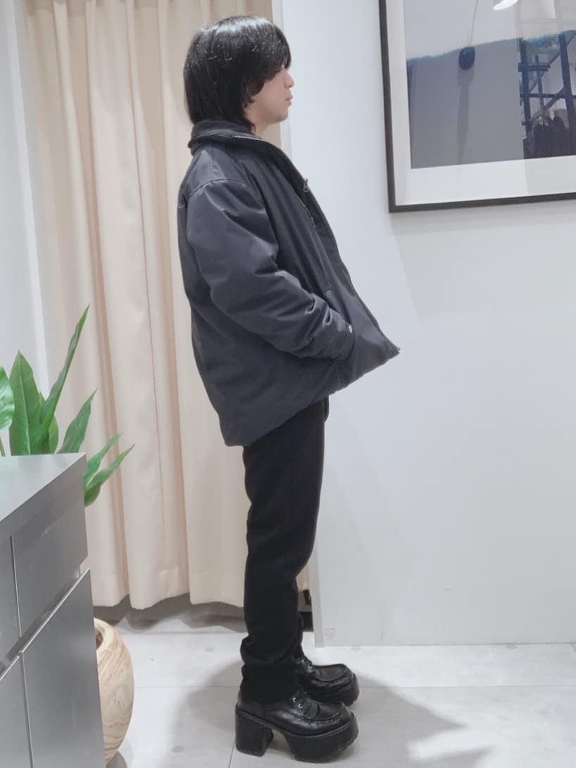 坂。さんの「THE SHOP TK｜【ふんわり心地いい肌触り】　ダイヤ柄シャギーニット」を使ったコーディネート