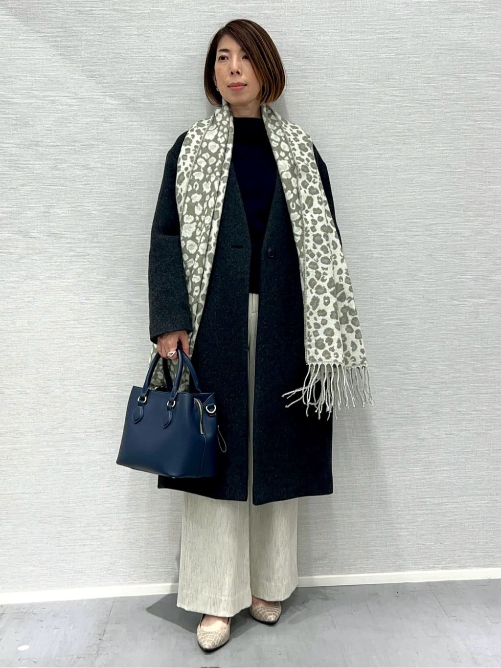 Shinakoさんの「UNTITLED｜【軽量／ウール混】ライトフォルム ロングコート」を使ったコーディネート