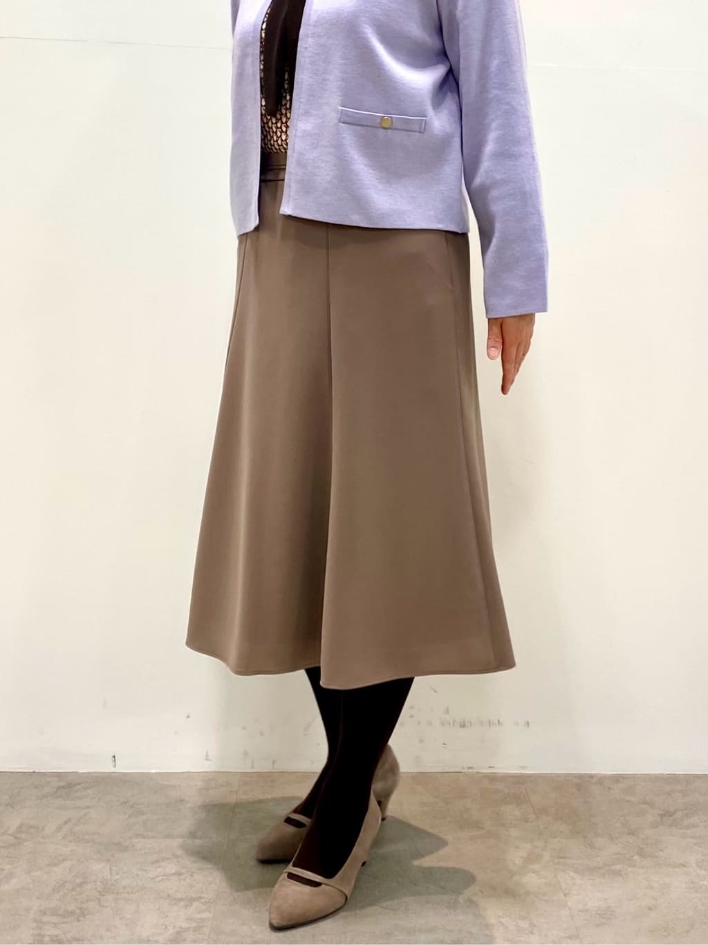 oharaさんの「Reflect｜【レイヤードに◎】ボウタイプリントブラウス」を使ったコーディネート