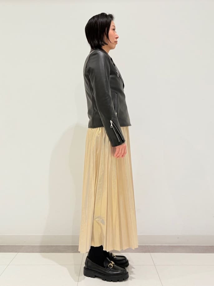 MIYAKAWAさんの「DRESSTERIOR｜【本革】レザーダブルライダース」を使ったコーディネート