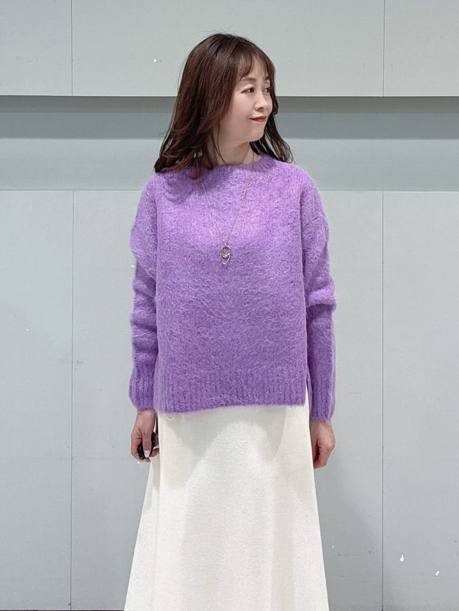 makiさんの「UNTITLED｜【ゆったり】アルパカ混シャギーニット」を使ったコーディネート