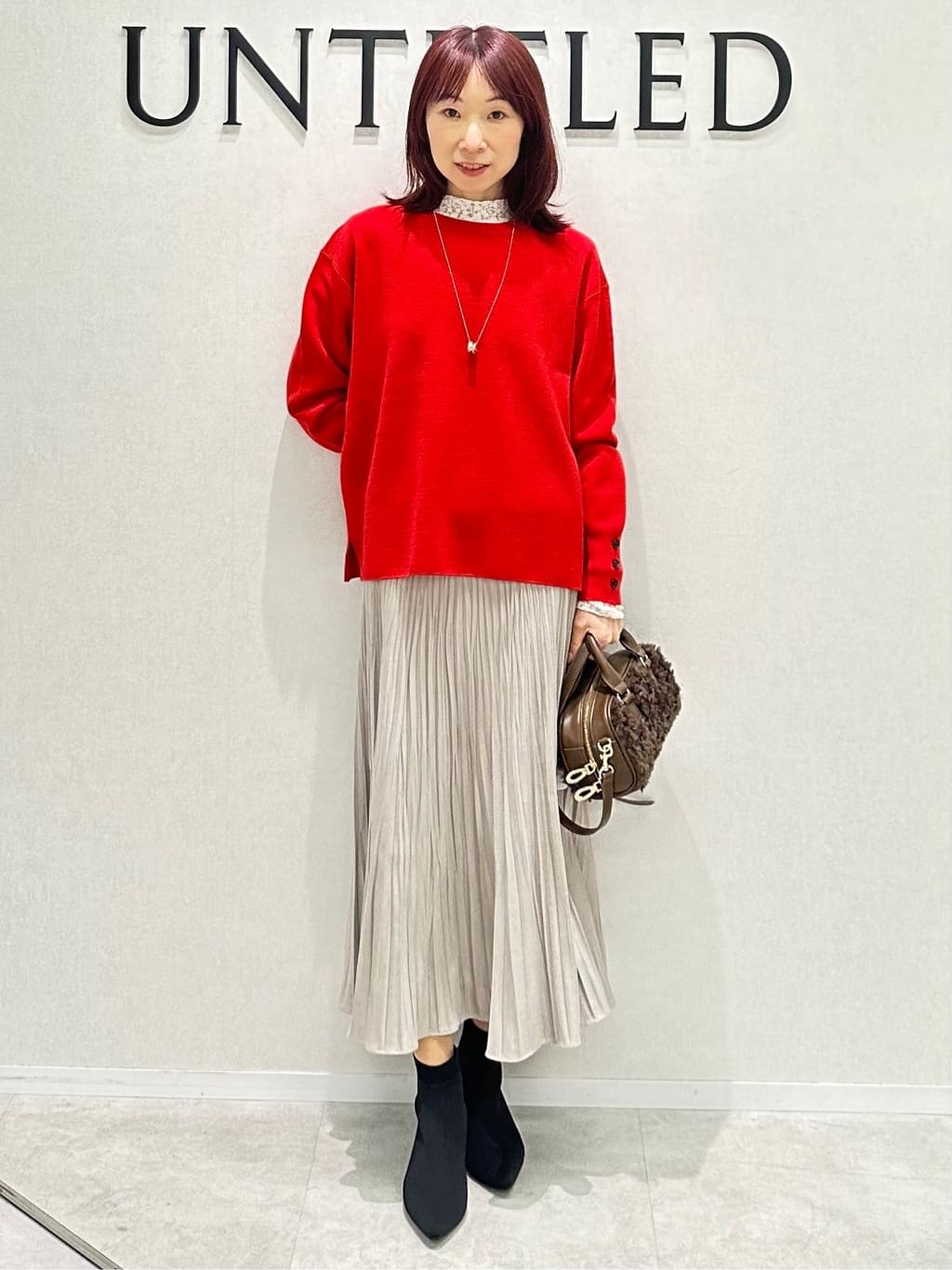 Miwaさんの「UNTITLED｜【アンサンブル可/洗える】ウールミラノリブニット」を使ったコーディネート