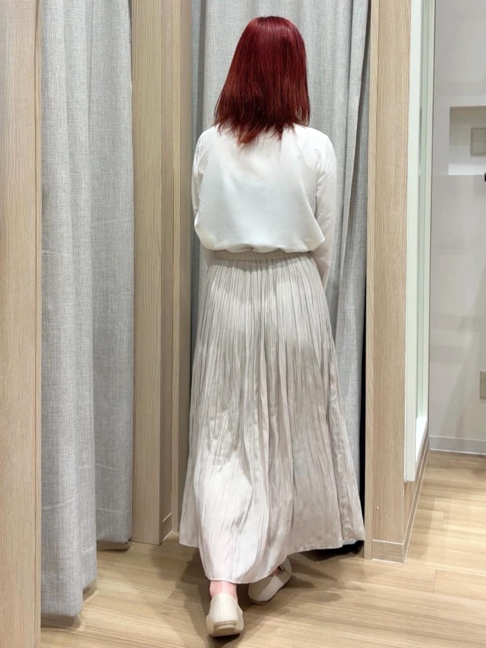Fumikaさんの「grove｜【マシンウォッシュ／防シワ/SS-3L】ストレッチノーカラージャケット」を使ったコーディネート