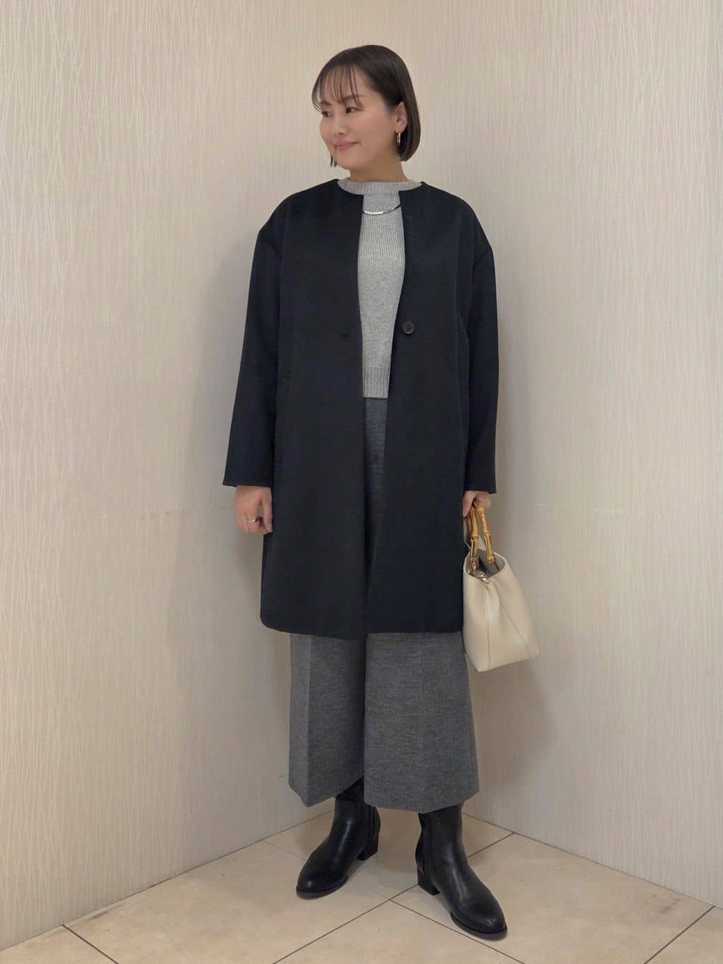 naokoさんの「UNTITLED｜【セットアップ可/ゆったり】ウール混ラメニット」を使ったコーディネート