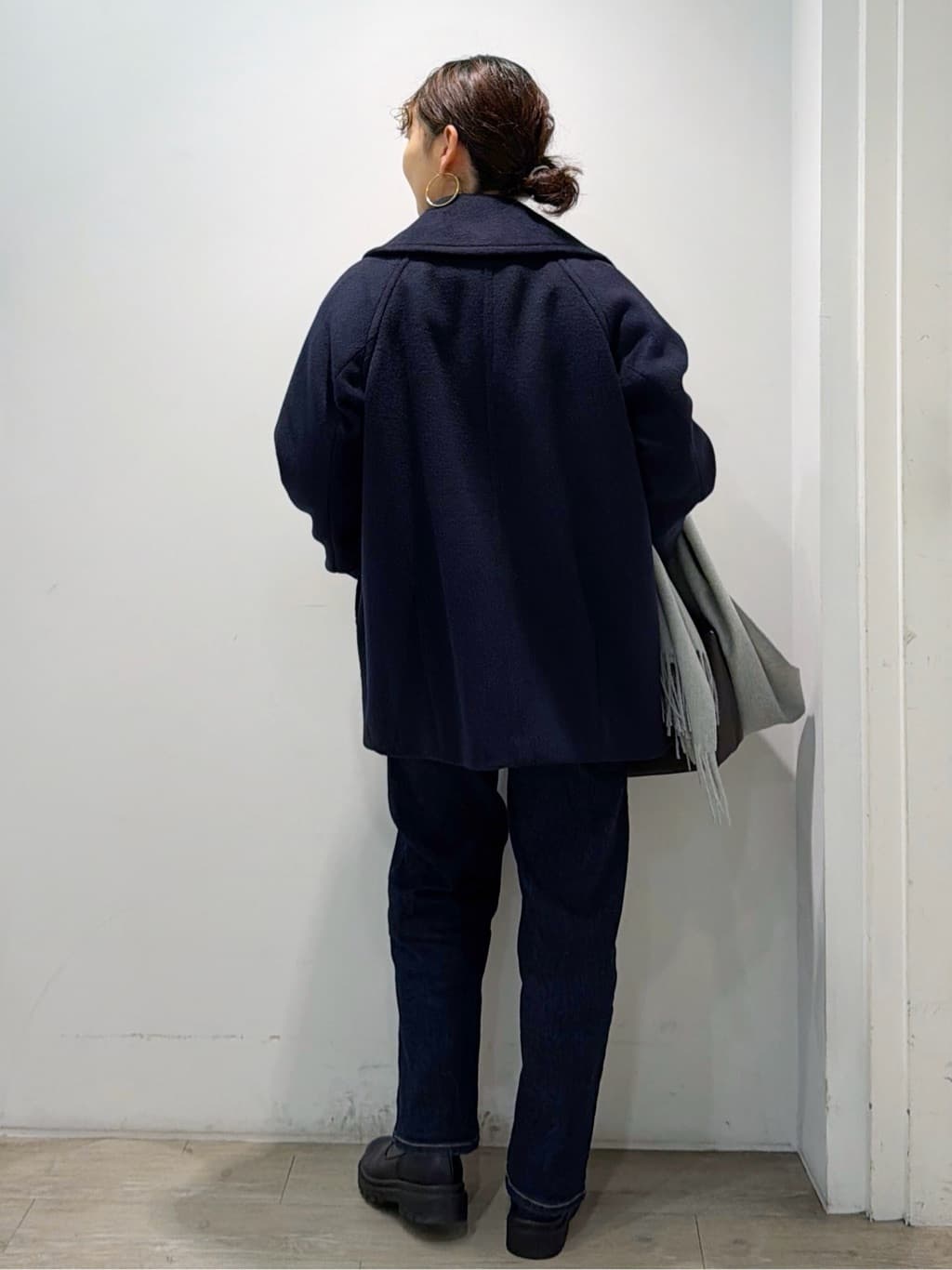sumicaさんの「OPAQUE.CLIP｜カシミヤブレンドウールミドルピーコート」を使ったコーディネート