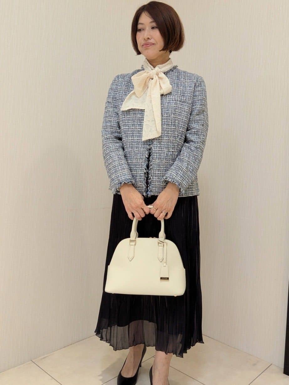 u-macoさんの「UNTITLED｜【仕事着/スーツ】ファンシーツイード ジャケット」を使ったコーディネート