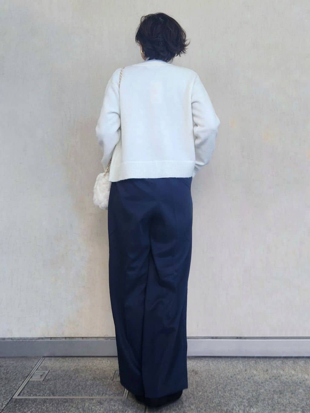 milkyさんの「OPAQUE.CLIP｜金ボタンラメニットカーディガン【洗濯機OK】」を使ったコーディネート
