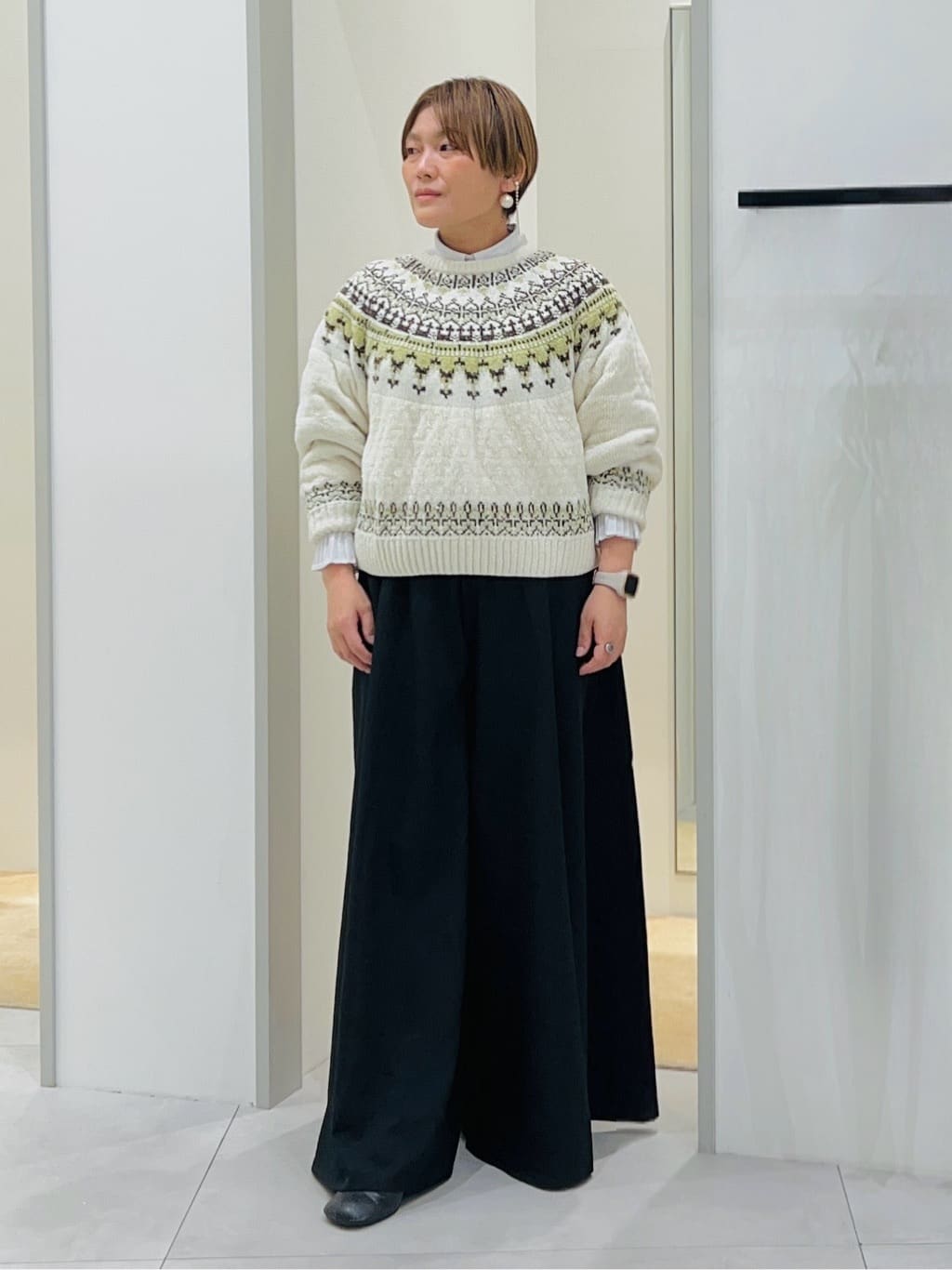 タナさんの「THE SHOP TK｜【ぎゅっとされているような暖かさ】撥水中綿ブルゾン」を使ったコーディネート