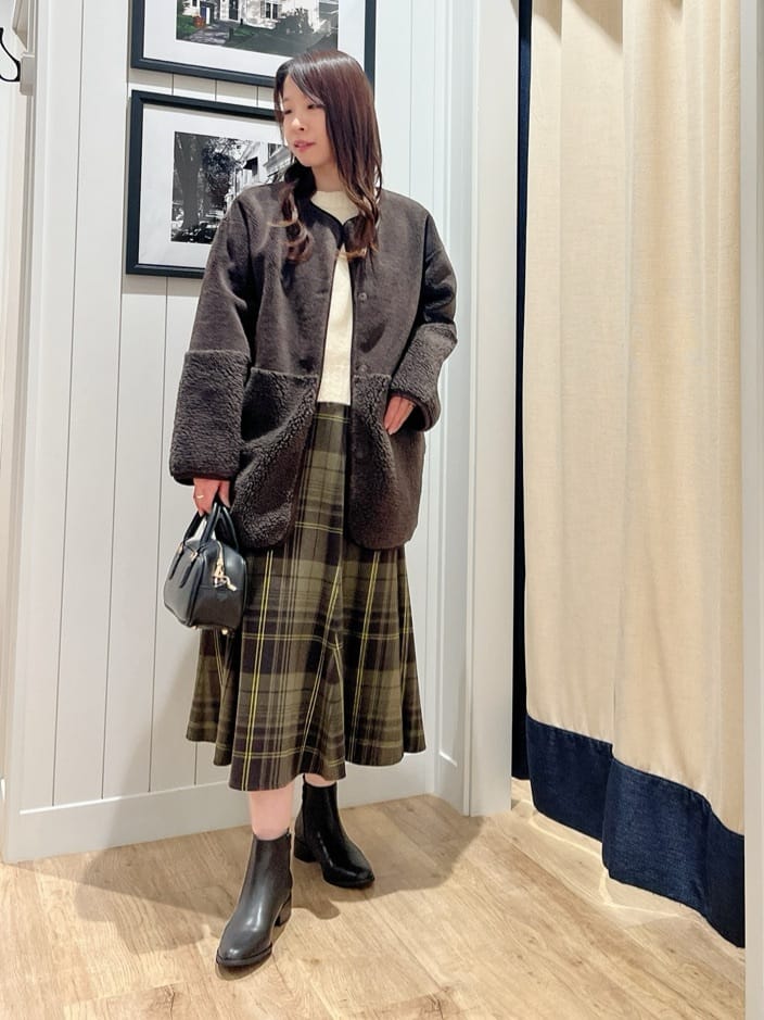 mihoさんの「Dessin｜【2WAY】フェイクムートンコート」を使ったコーディネート