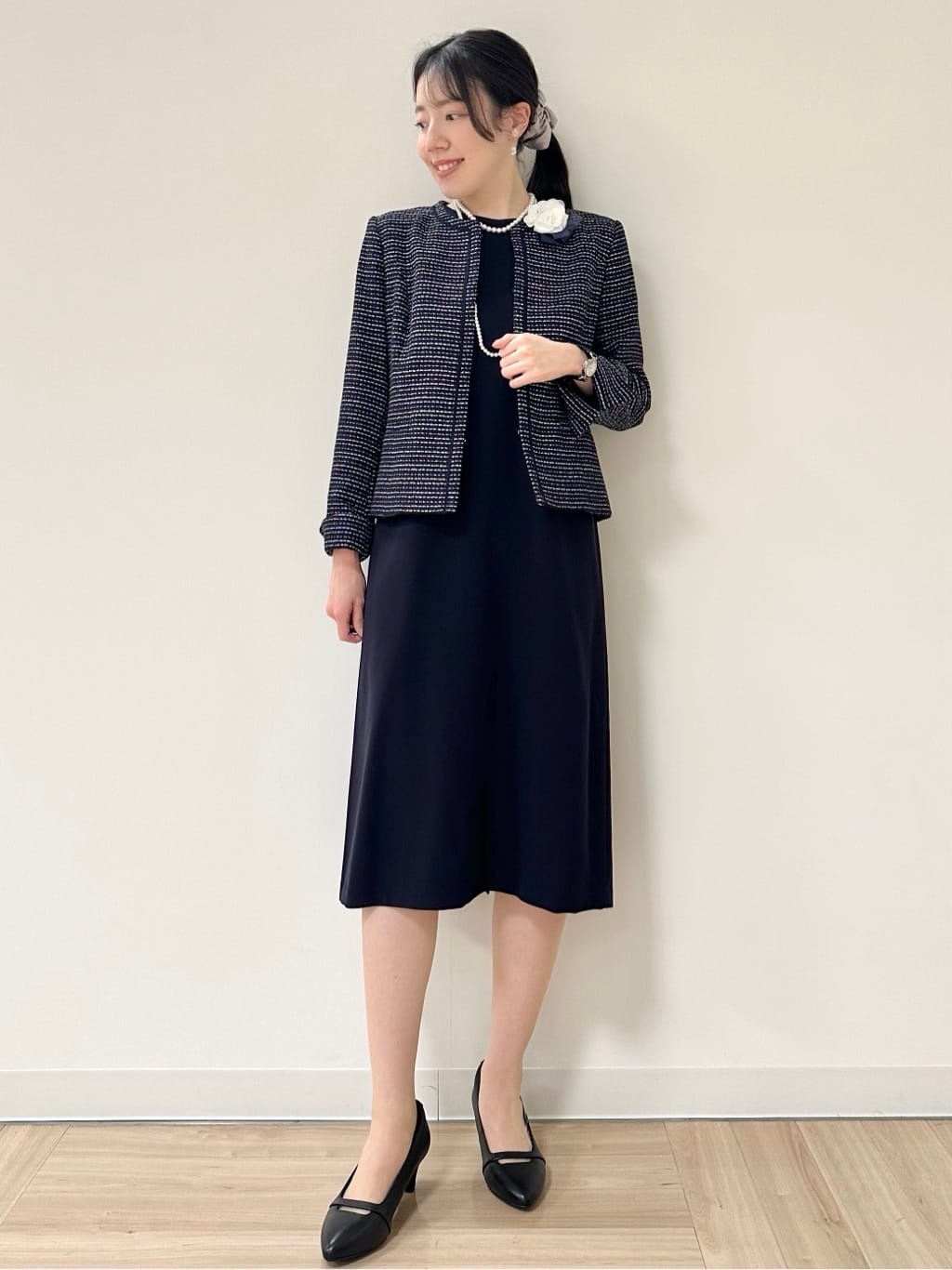 Momoさんの「Reflect｜【SS-4Lサイズ／セットアップ可】キャンディスリーブワンピース」を使ったコーディネート
